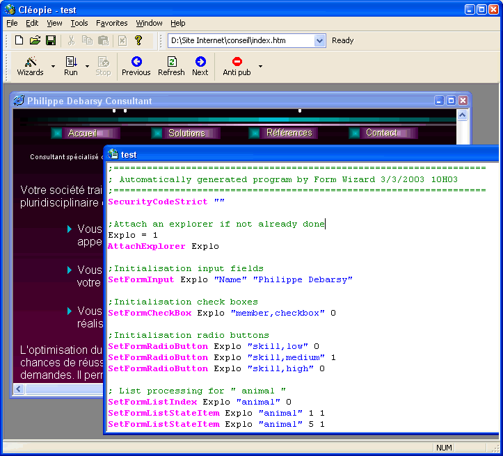 Cleopie Screenshot